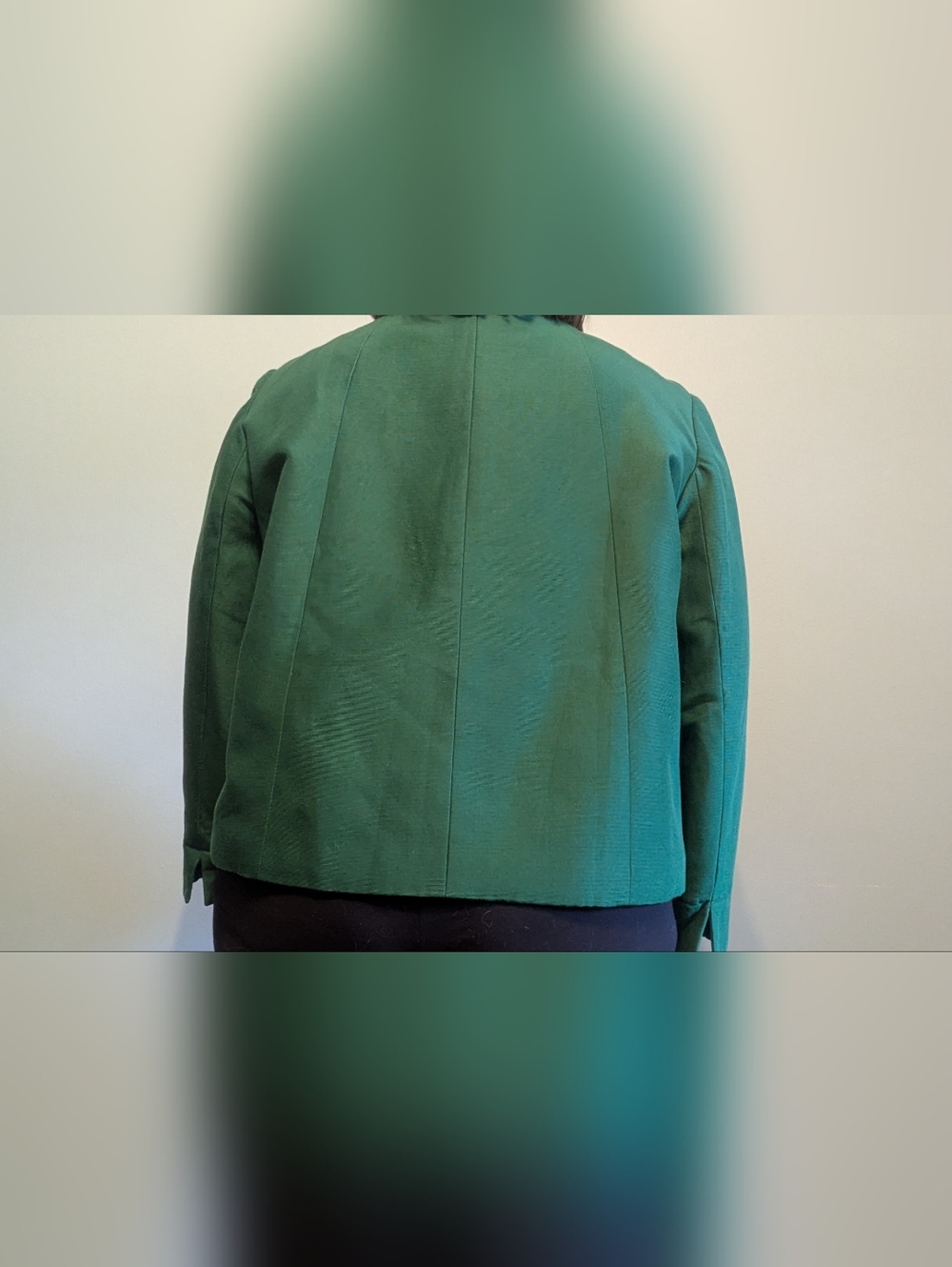 Talbots Emerald Green Cotton Silk Blazer Jacket Women's Size 20 NWT - Picture 11 of 11